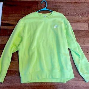 Light green nike sweatshirt